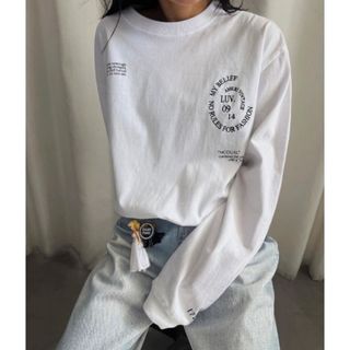 アメリヴィンテージ(Ameri VINTAGE)のAmeri  新品♡ MESSAGE PRINT LS TEE♡(カットソー(長袖/七分))