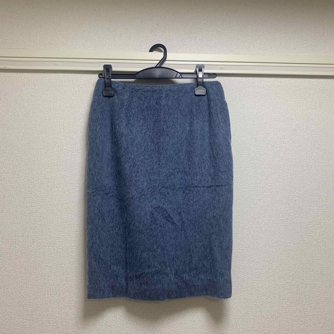 FREE'S SHOP(フリーズショップ)の【FREE'S SHOP】タイトスカート ブルー モヘア レディースのスカート(ひざ丈スカート)の商品写真