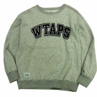 W)taps - 美品 20SS■WTAPS ダブルタップス 20SS DAWN DESIGN スエット トレーナー SWEATSHIRT COPO ビッグロゴ クルーネック メンズ