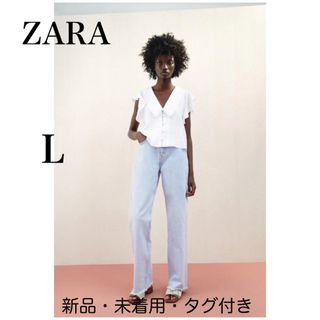 ザラ(ZARA)のZARA リネンブレンドブラウス(シャツ/ブラウス(半袖/袖なし))