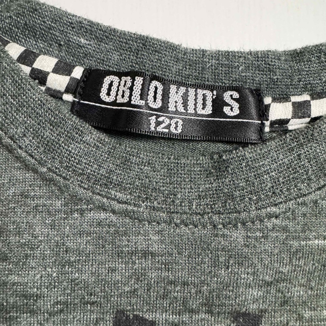 ● OBLO KID'S  ロックンロール かすれ ロゴプリント Tシャツ ● キッズ/ベビー/マタニティのキッズ服男の子用(90cm~)(Tシャツ/カットソー)の商品写真