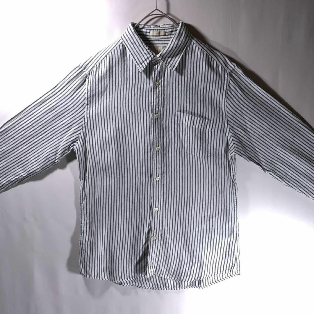 GAP(ギャップ)の00s 古着 OLD GAP オールドギャップ ストラップ リネンシャツ M メンズのトップス(シャツ)の商品写真