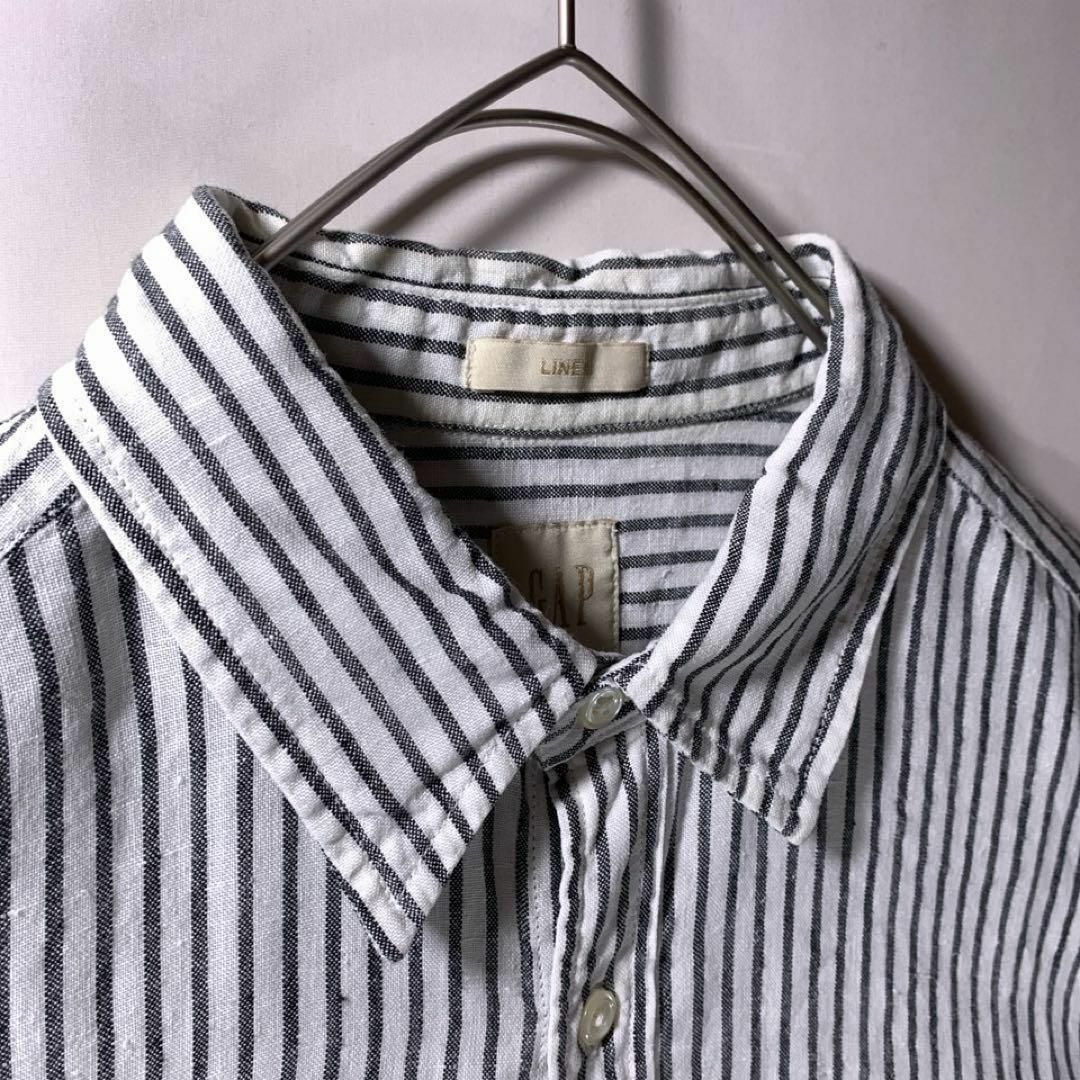 GAP(ギャップ)の00s 古着 OLD GAP オールドギャップ ストラップ リネンシャツ M メンズのトップス(シャツ)の商品写真