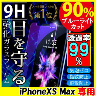 iPhoneXS Max 保護フィルム ガラスフィルム アイフォン 画面保護 F(保護フィルム)