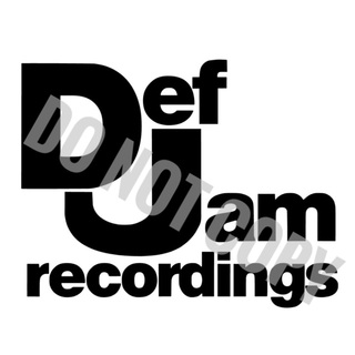 74 送料無料!! 白 Def Jam recordings カッティングシール(車外アクセサリ)