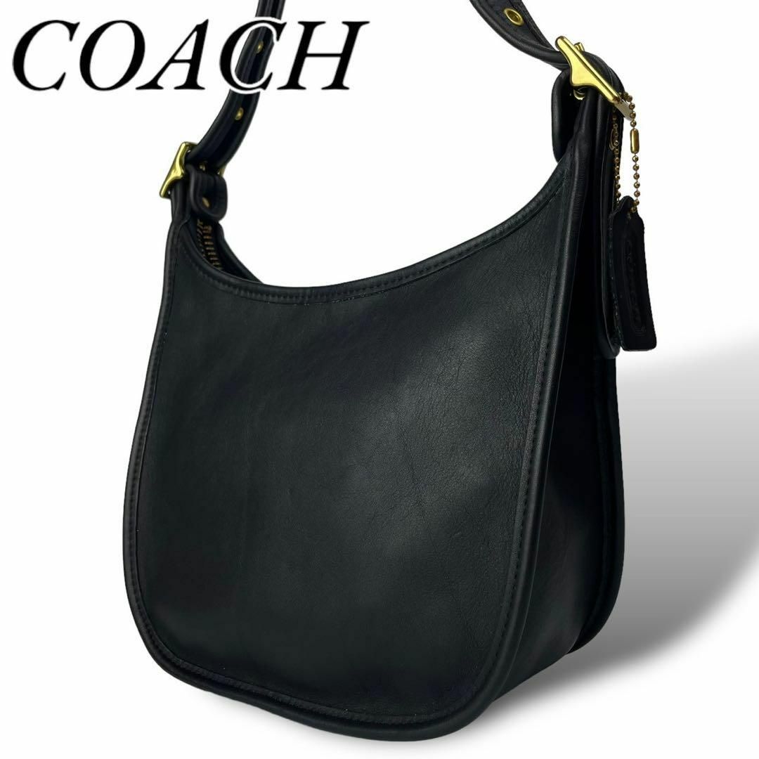 COACH(コーチ)のオールドコーチ ショルダーバッグ マシューヒーリー オールレザー ブラック レディースのバッグ(ショルダーバッグ)の商品写真