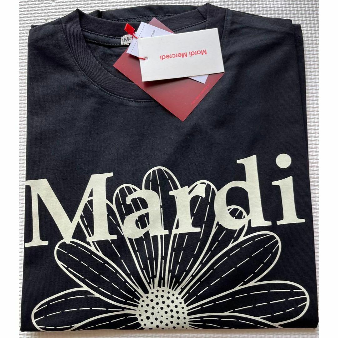 人気 Mardi マルディメクルディ Tシャツ　ブラッククリーム　韓国 レディースのトップス(Tシャツ(半袖/袖なし))の商品写真