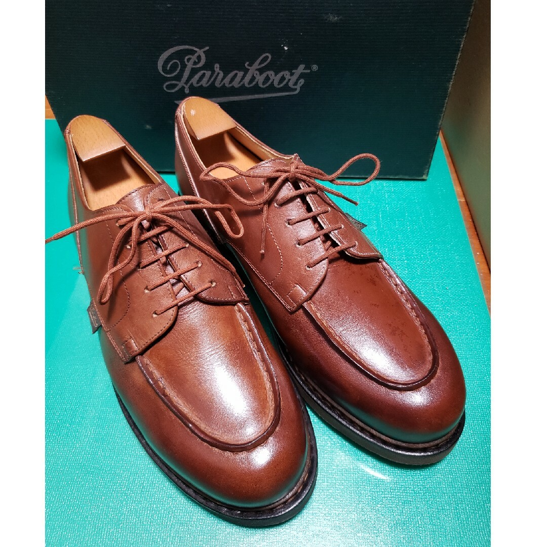 Paraboot(パラブーツ)の【未使用】パラブーツ CHAMBORD シャンボード　マロン　7.5 メンズの靴/シューズ(ドレス/ビジネス)の商品写真