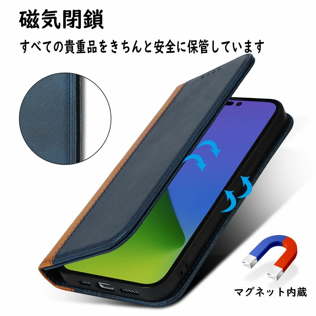 【色:ブルー＋イエロー_サイズ:iPhone X/ XS】 iPhone XS  スマホ/家電/カメラのスマホアクセサリー(その他)の商品写真