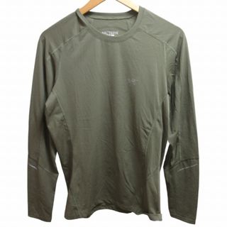 アークテリクス(ARC'TERYX)のアークテリクス モータス クルーTシャツ カットソー 長袖 カーキ S STK(Tシャツ/カットソー(七分/長袖))