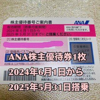 ANA 株主優待券 1枚 2024年6月1日から2025年5月31日搭乗まで