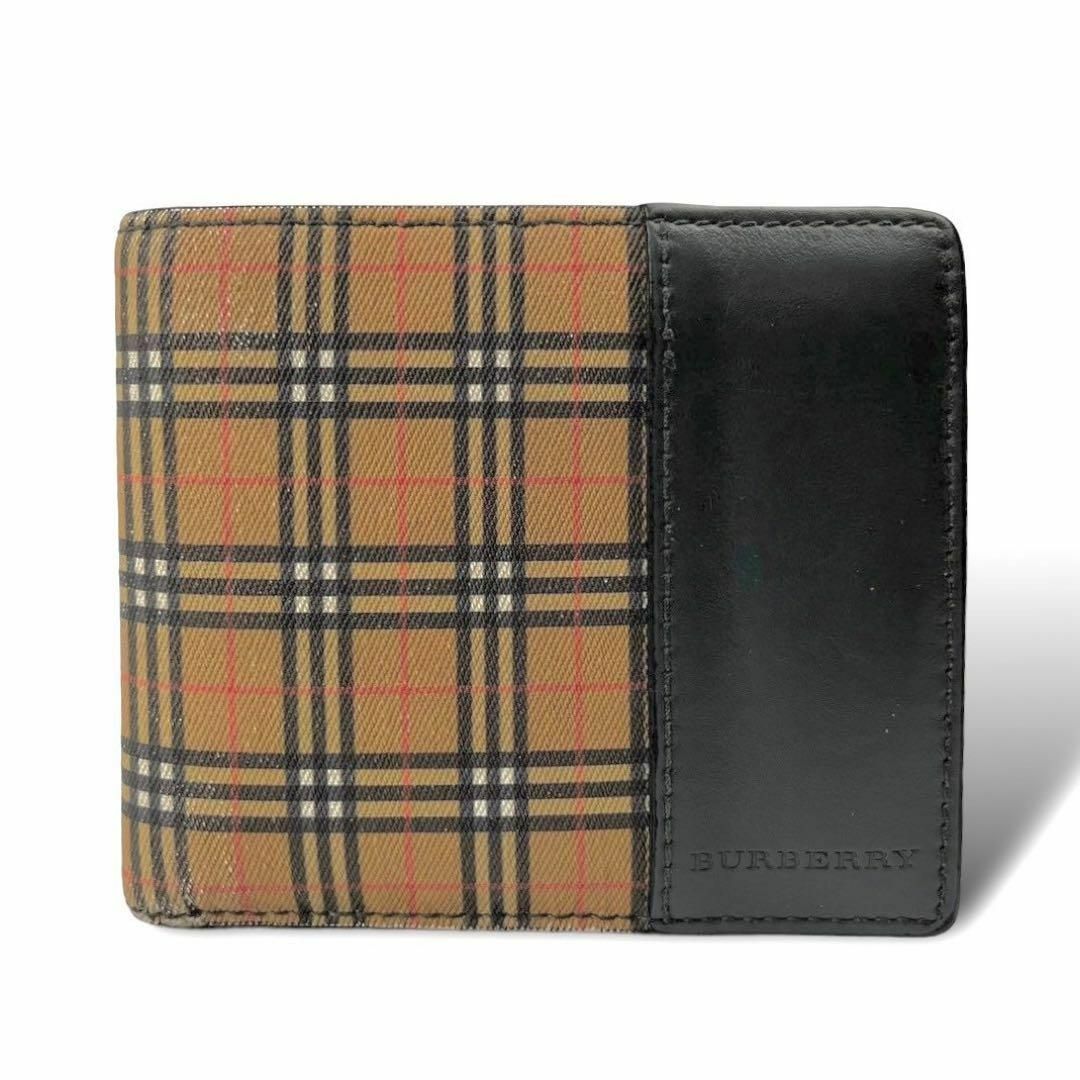 BURBERRY(バーバリー)のBURBERRY 折り財布 ２つ折り ノバチェック 札入れ カード入れ グレー レディースのファッション小物(財布)の商品写真