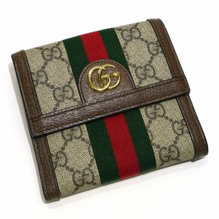 グッチ(Gucci)のGUCCI Wホック 二つ折り コンパクト財布 オフィディア GGスプリーム(財布)