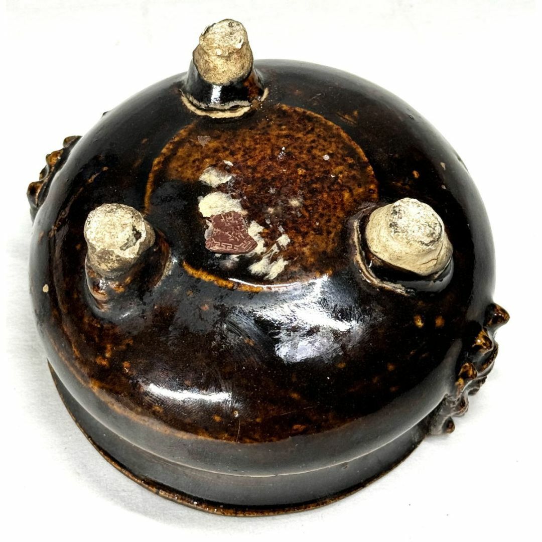陶器 香炉 火鉢風 (銅炉 黒っぽく 香道具 中国美術 香炉) 陶器 香炉 火鉢風 (銅炉 黒っぽく 香道具 中国美術 香炉)