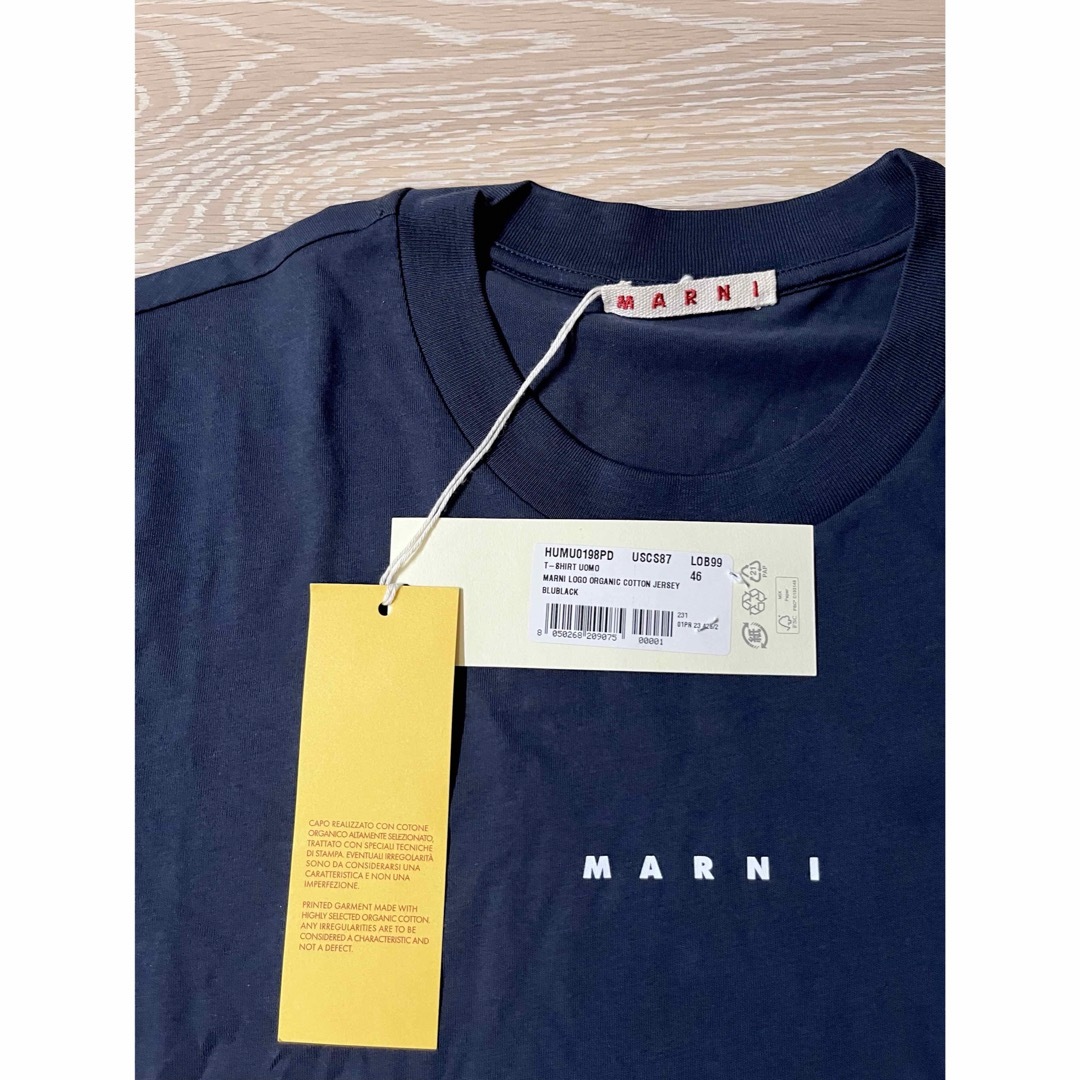 Marni(マルニ)の【新品未使用】マルニ　MARNI メンズ　Tシャツ　ネイビー　46 メンズのトップス(Tシャツ/カットソー(半袖/袖なし))の商品写真