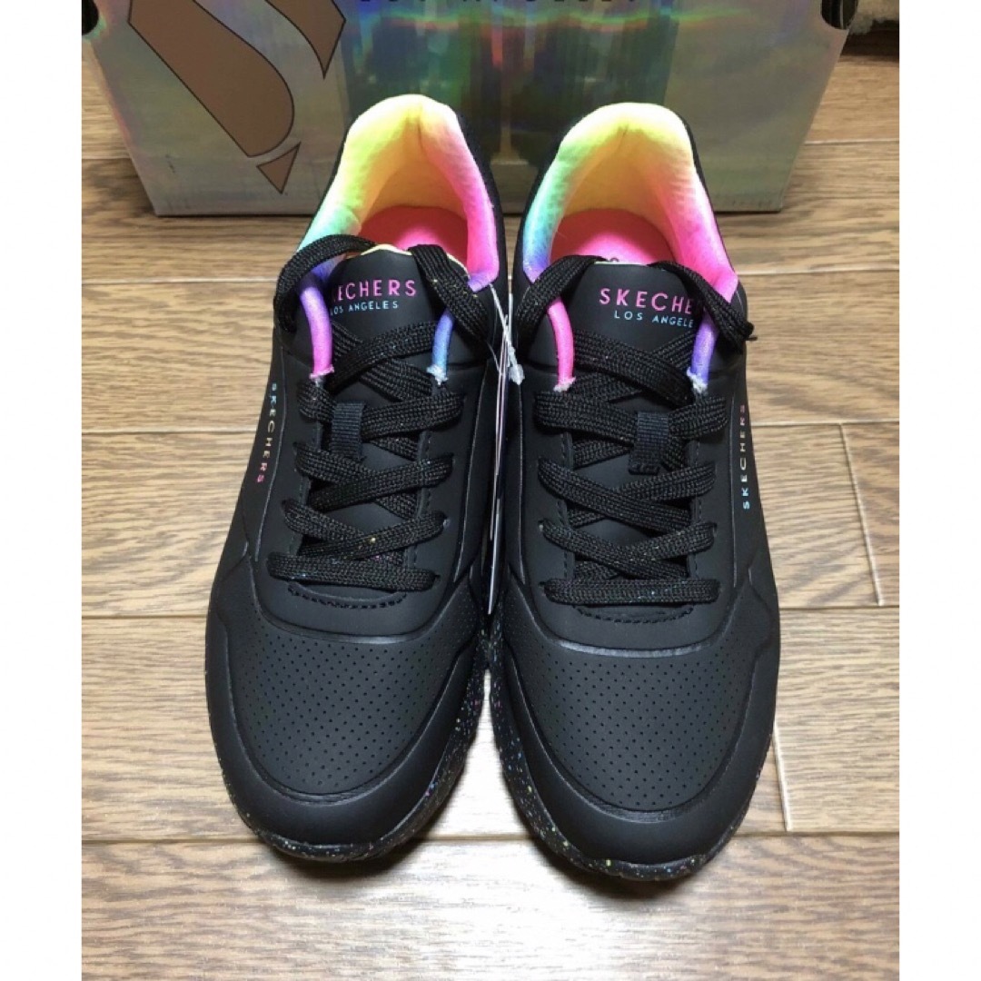 SKECHERS - スケッチャーズ UNO LITE-RAINBOW SPECKLE 厚底 SKECHERS - スケッチャーズ UNO LITE-RAINBOW SPECKLE 厚底