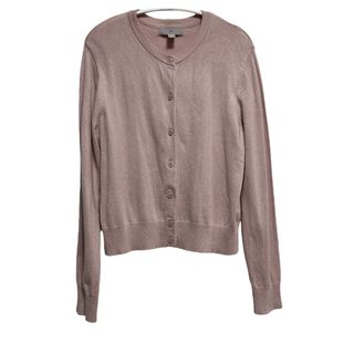 エイチアンドエム(H&M)のH&M　ファインニットカーディガン　ピンク(カーディガン)