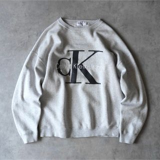 カルバンクライン(Calvin Klein)の90s Calvin Klein USA製 ブランドロゴ スウェット(スウェット)