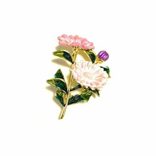 S2700 【雛菊】 ピンク色 ひな菊 ブローチ(ブローチ/コサージュ)