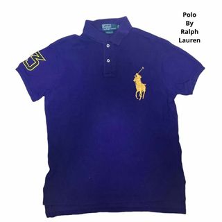 ポロラルフローレン(POLO RALPH LAUREN)のラルフローレン メンズ ポロシャツ ポニー 刺繍ロゴ   ゴールド　パープル　紫(ポロシャツ)