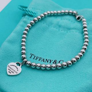 Tiffany & Co. - Tiffany & Co ブレスレット　ボール　ハート　リターントゥ　シルバー