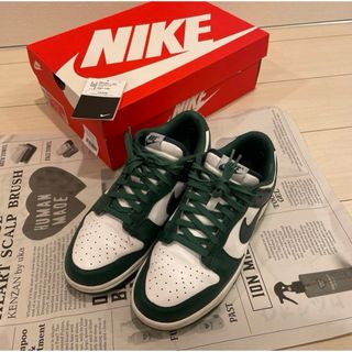 ナイキ(NIKE)のダンクロー チームグリーン dunk low 27.5cm 黒タグ有り(スニーカー)