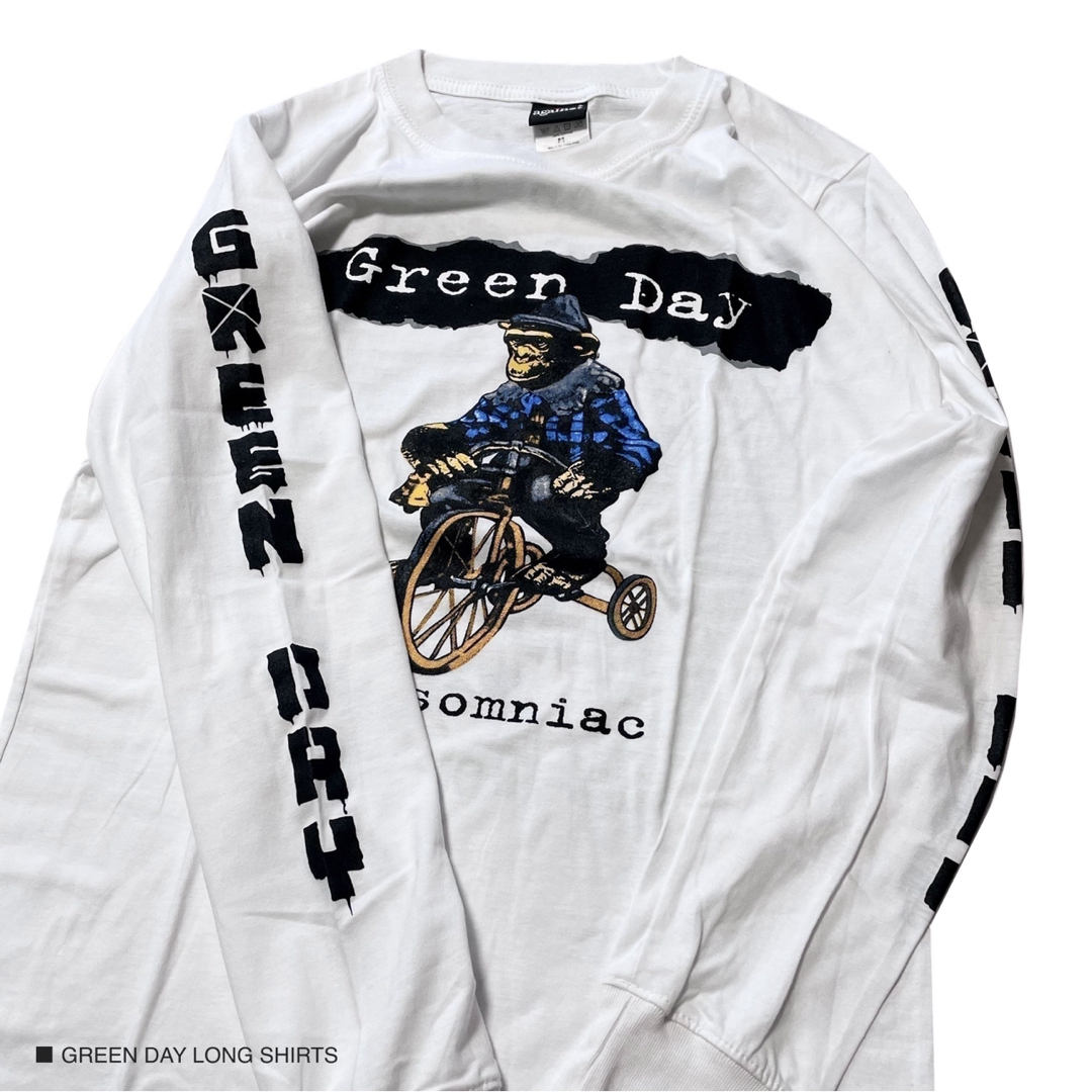 GREEN DAY グリーンデイ 長袖 ロングシャツ ロック バンドTシャツ メンズのトップス(Tシャツ/カットソー(七分/長袖))の商品写真