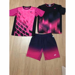 ヨネックス(YONEX)のヨネックス シャツ テニス ウェア ズボン ユニフォーム パンツ ピンク 3枚(バドミントン)