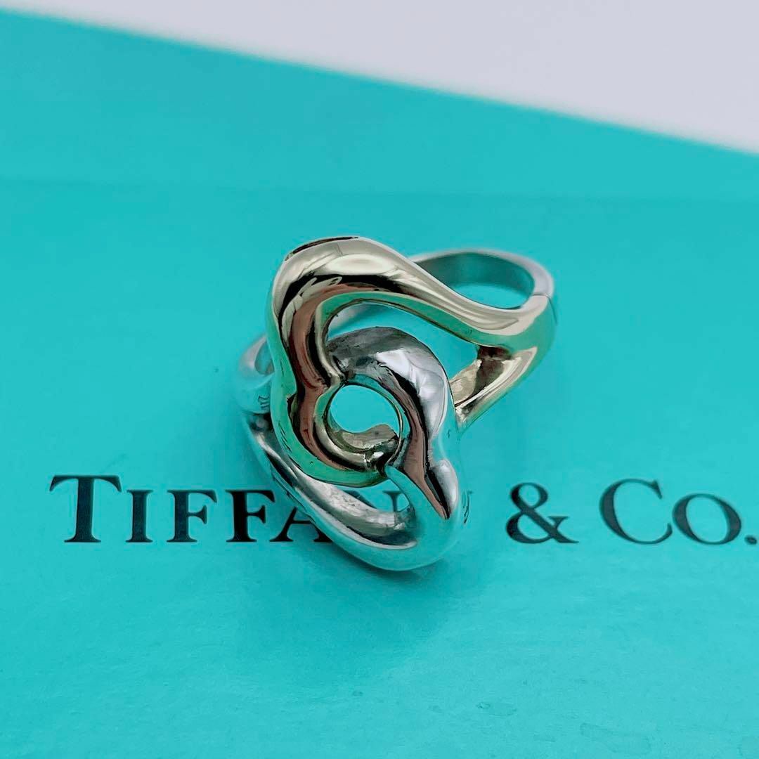 Tiffany & Co.(ティファニー)のTiffany & Co. リング　指輪　ダブル　オープンハート　コンビ　k18 レディースのアクセサリー(リング(指輪))の商品写真