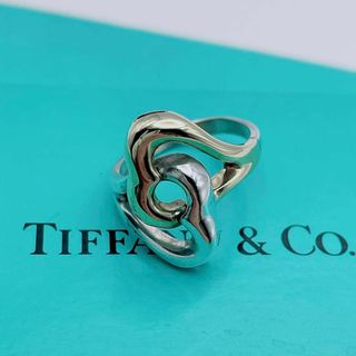 ティファニー(Tiffany & Co.)のTiffany & Co. リング　指輪　ダブル　オープンハート　コンビ　k18(リング(指輪))