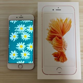 アップル(Apple)のiPhone 6s ローズゴールド 32GB バッテリー容量100%(スマートフォン本体)