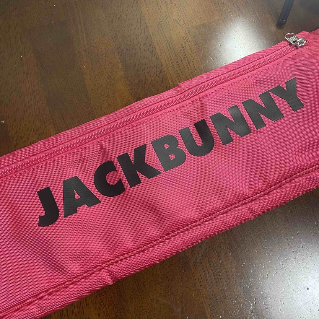 JACK BUNNY!!(ジャックバニー)の【タグ付き】ジャックバニー パーリーゲイツ キャディバッグ クラブケース ピンク チケットのスポーツ(ゴルフ)の商品写真