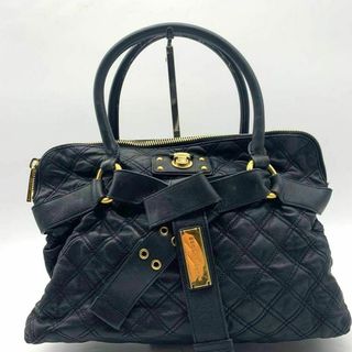 マークジェイコブス(MARC JACOBS)のマークジェイコブス キルティング トートバッグ リボン デザイン 黒 ブラック(トートバッグ)