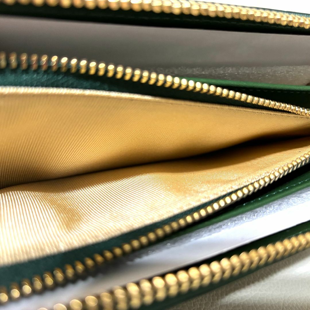 未使用　シャイニングクロコダイル長財布 　グリーン レディースのファッション小物(財布)の商品写真