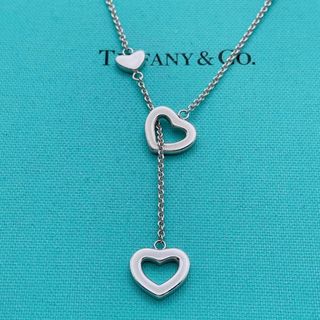 ティファニー(Tiffany & Co.)のTiffany & Co. ネックレス　ラリアット　オープンハート(ネックレス)