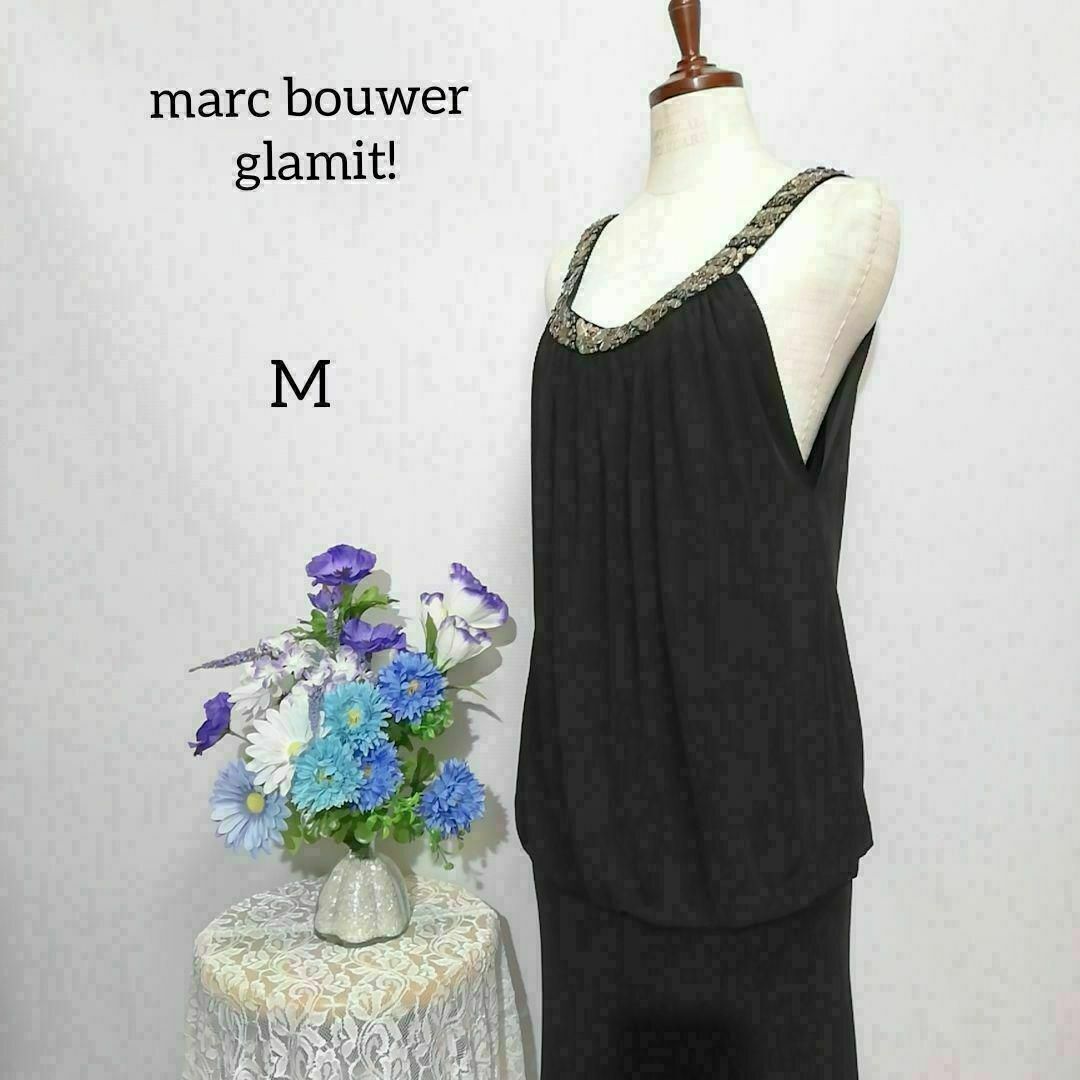 marc bouwer glamit! パーティードレス　Mサイズ　黒系 レディースのフォーマル/ドレス(その他ドレス)の商品写真