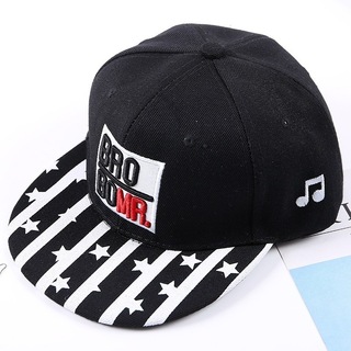 【大人気】帽子 キャップ 韓国 ストリート ユニセックス 星 ブラック 黒(キャップ)