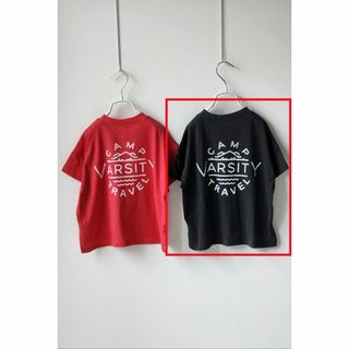 【綿100%】韓国子供服 前後アシメ バックプリント半袖Tシャツ サイズ90(Tシャツ/カットソー)