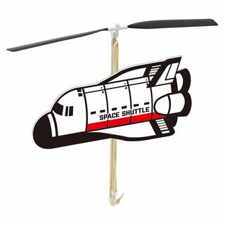【スタイル:スペースシャトル】池田工業社 おもちゃ 組立飛行機 模型 工作 GO(知育玩具)