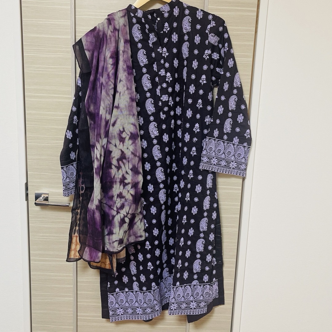パキスタン　インド　民族衣装　クルタ　カミーズ　2pcs レディースのワンピース(その他)の商品写真