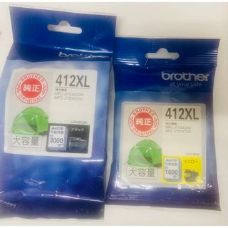 brother LC412XLブラック、イエロー(OA機器)