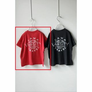 【綿100%】韓国子供服 前後アシメ バックプリント半袖Tシャツ サイズ100(Tシャツ/カットソー)