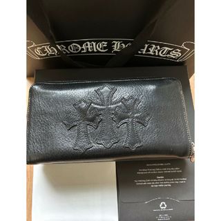 クロムハーツ(Chrome Hearts)の最高級品質！美品！クロムハーツ セメタリークロス wallet 財布(長財布)