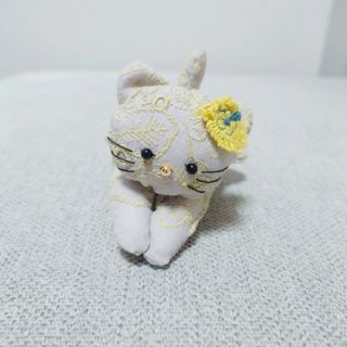 ミナペルホネン猫の洗濯バサミ☆ハンドメイド