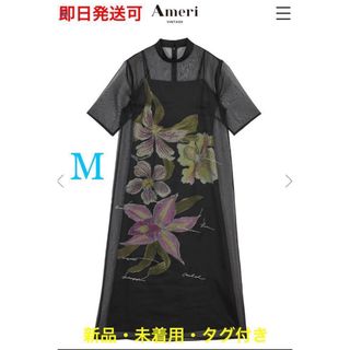 アメリヴィンテージ(Ameri VINTAGE)のKEITAMARUYAMA AMERI SHEER LAYERED DRESS(ロングワンピース/マキシワンピース)