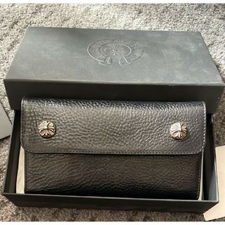 クロムハーツ(Chrome Hearts)の最高級品質！美品！クロムハーツ ウェーブクロス wallet 財布(長財布)