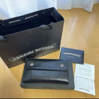 Chrome Hearts - 最高級品質！美品！クロムハーツ ウェーブクロス wallet 財布