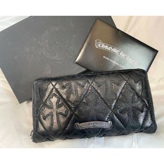 クロムハーツ(Chrome Hearts)の最高級品質！美品！クロムハーツ キルティングクロス wallet 財布(長財布)