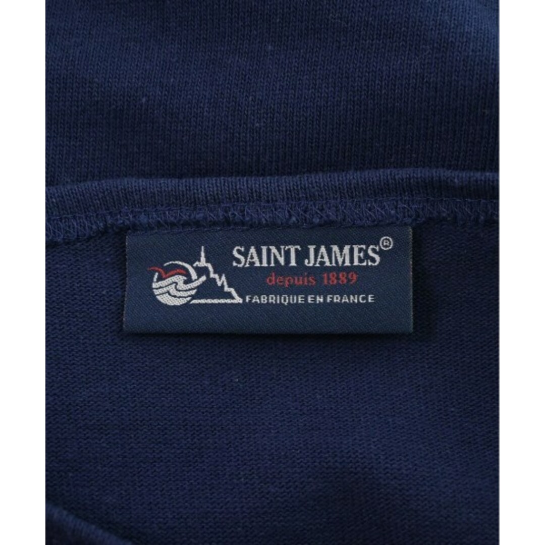 SAINT JAMES(セントジェームス)のSAINT JAMES セントジェームス Tシャツ・カットソー 5(ML位) 紺 【古着】【中古】 メンズのトップス(Tシャツ/カットソー(半袖/袖なし))の商品写真