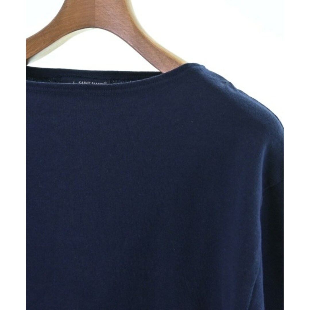SAINT JAMES(セントジェームス)のSAINT JAMES セントジェームス Tシャツ・カットソー 5(ML位) 紺 【古着】【中古】 メンズのトップス(Tシャツ/カットソー(半袖/袖なし))の商品写真